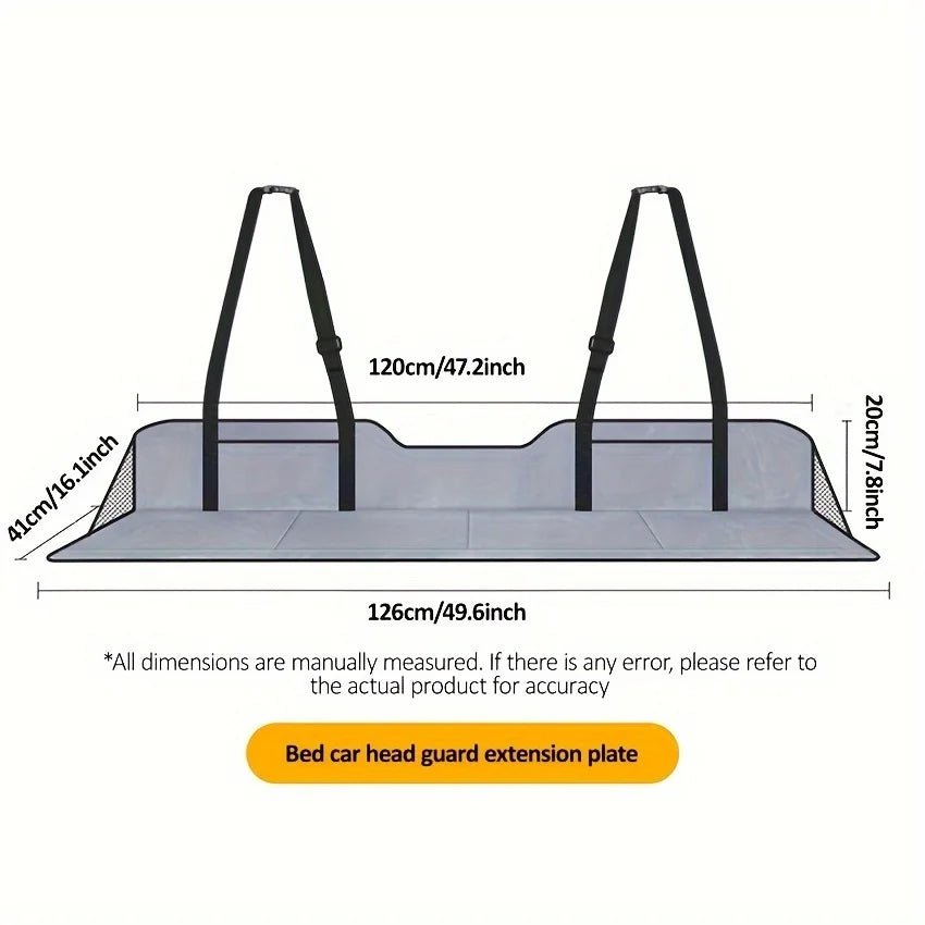 SUV Camping Bed Seat Extension Headboard & Support for Comfortable Sleep in your Tesla Model Y- Buy from Europes TESLARY.EU