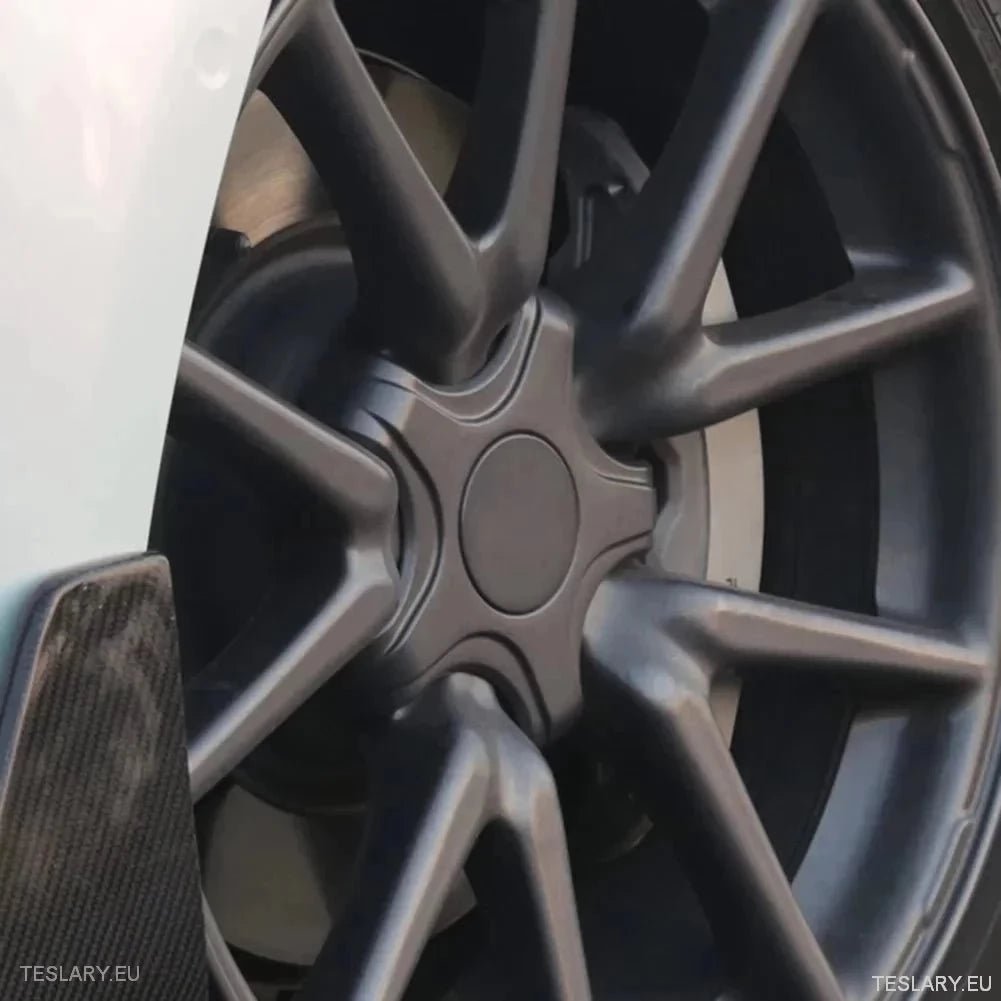Tesla 3 - Five Claw Centre Caps for Original Alloy Wheels - TESLARY Tesla Shop Accessories Europe Nederlands Ireland Deutschland Espana Alicante France Italia