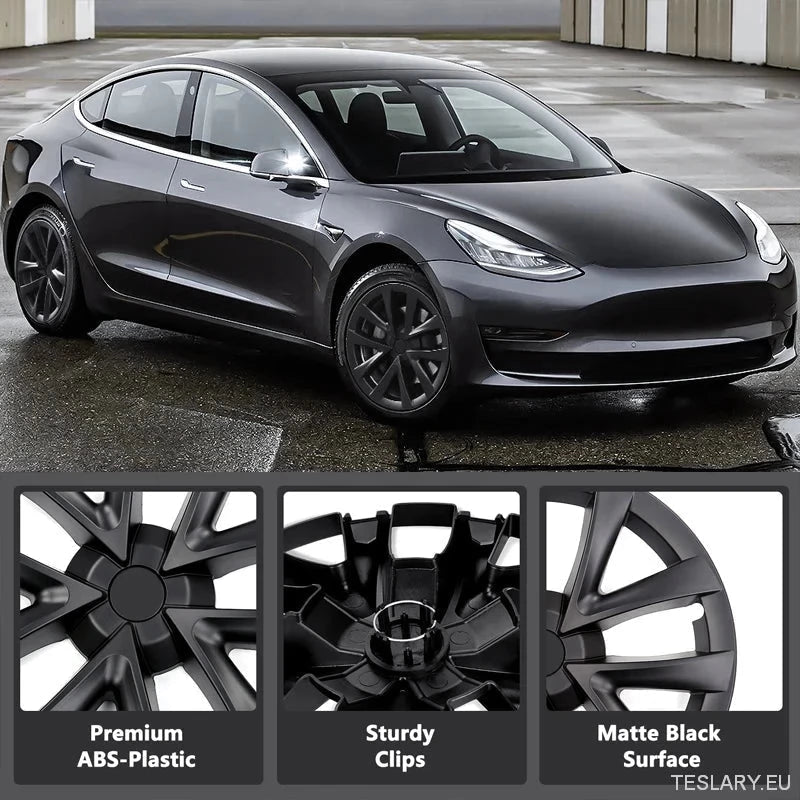 Tesla 3 Highland 18" Full Rim Silver Sport Style Wheel Covers - TESLARY Tesla Shop Accessories Europe Nederlands Ireland Deutschland Espana Alicante France Italia