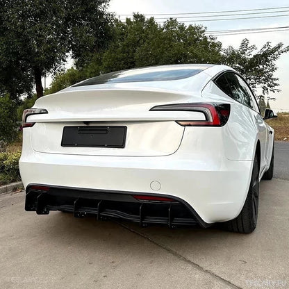Tesla 3 Highland Rear Bumper Diffuser Body Kit - TESLARY Tesla Shop Accessories Europe Nederlands Dublin Cork Ireland Deutschland Espana Alicante France Italia