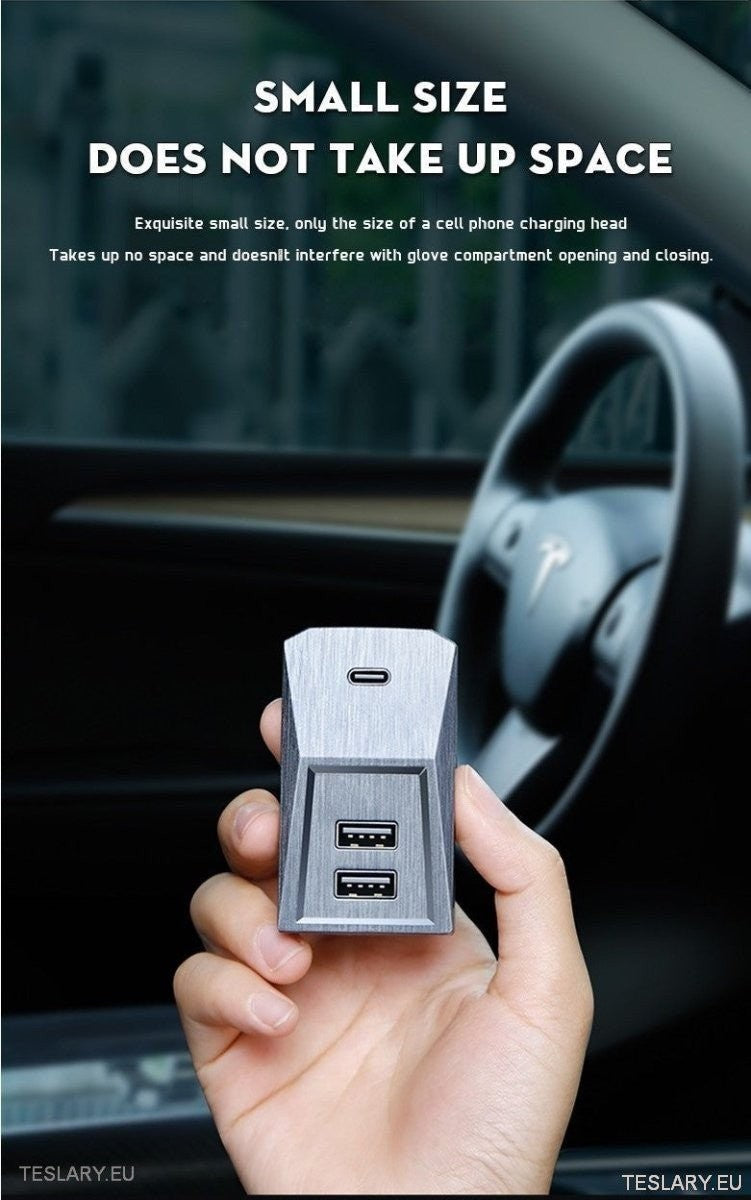 Tesla 3/Y Glove Box Docking Station (bare venstre stasjon)