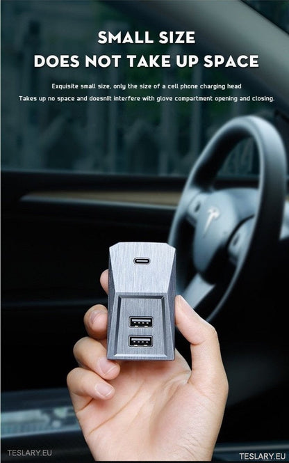 Tesla 3/Y Glove Box Docking Station (bare venstre stasjon)
