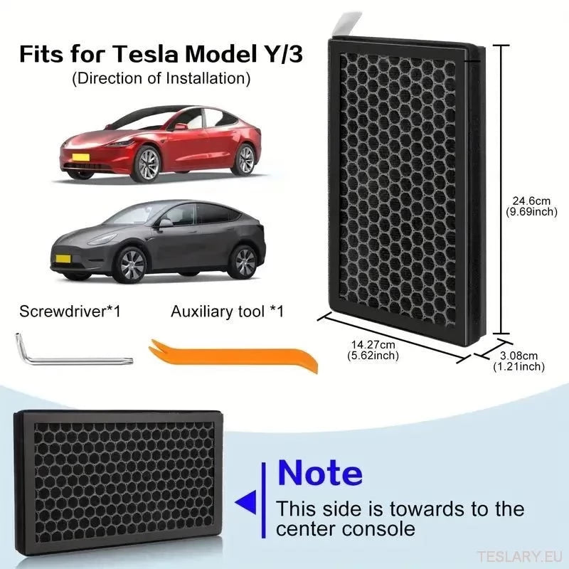 Tesla Model 3/Y Passenger Air Filter Replacement Kit (begge filtre)