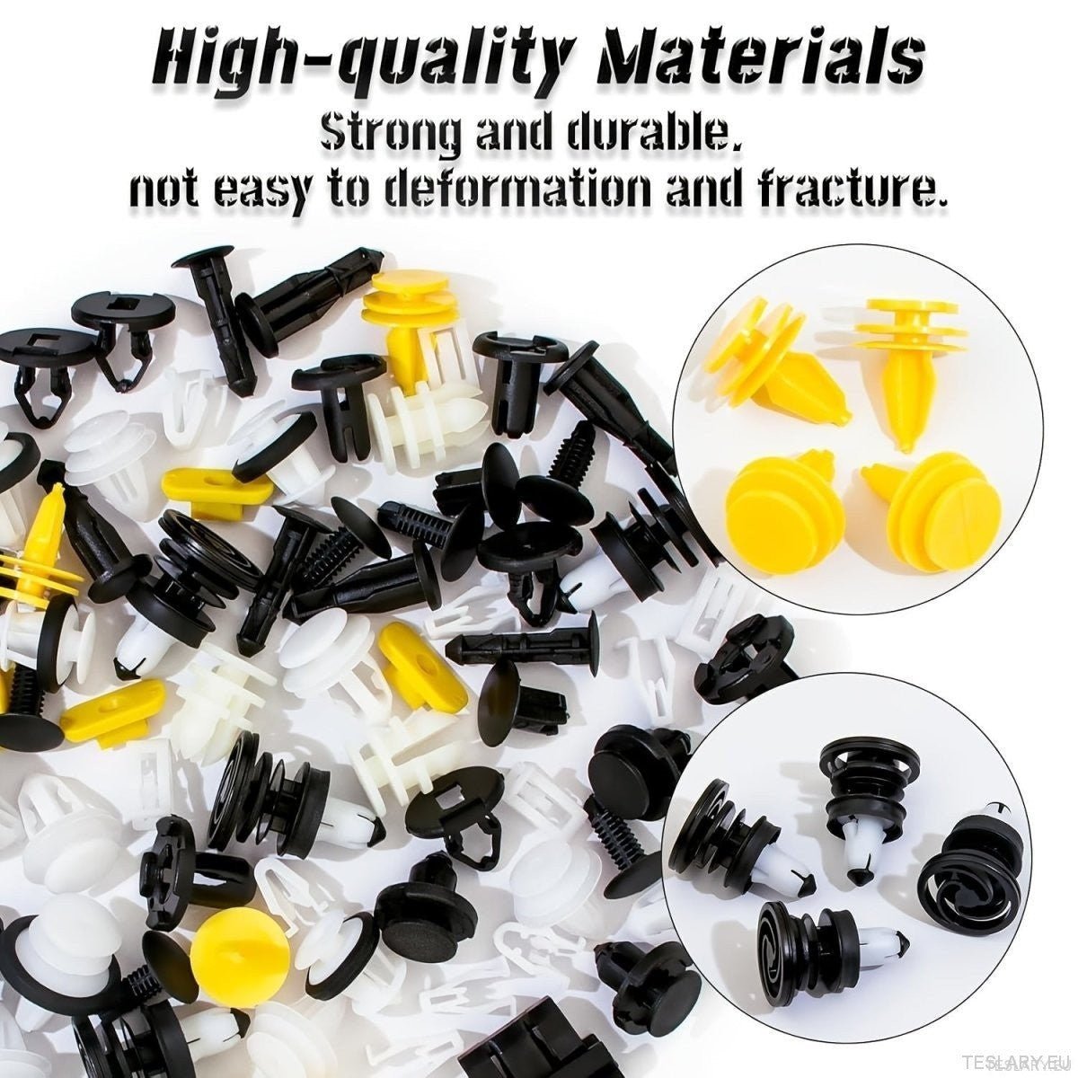 Tesla Body Internal and External Fixer Fastener Clip Pack 70 Pieces - TESLARY Tesla Shop Accessories Europe Nederlands Ireland Deutschland Espana Alicante France Italia