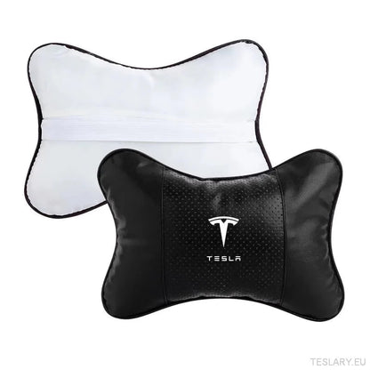 Tesla Car Seat Headrest Pillow - Premium Neck Support Cushion - TESLARY Tesla Shop Accessories Europe Nederlands Ireland Deutschland Espana Alicante France Italia