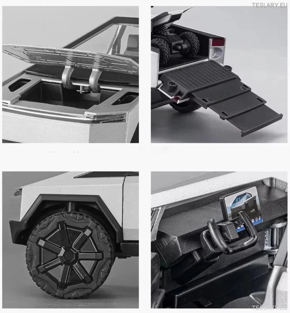 Tesla Cybertruck Model Car 1:24 Uoffisiell versjon