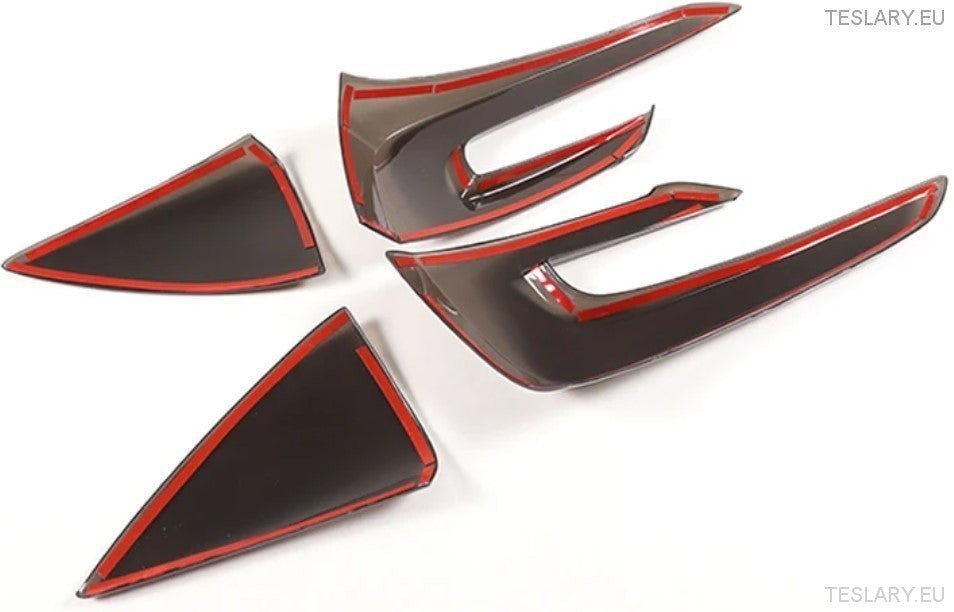 Tesla Model 3 / Y & 3+ Highland Tail Light Smoked Plastic Protective Covers - TESLARY Tesla Shop Accessories Europe Nederlands Dublin Cork Ireland Deutschland Espana Alicante France Italia