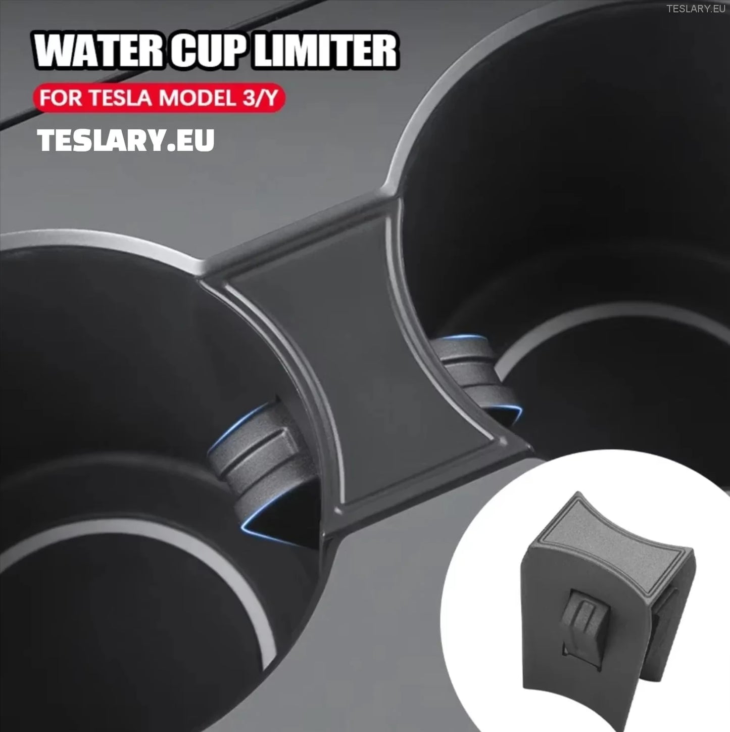 Tesla Model 3/Y Center Console Cup Holder Limiter for å stoppe søl