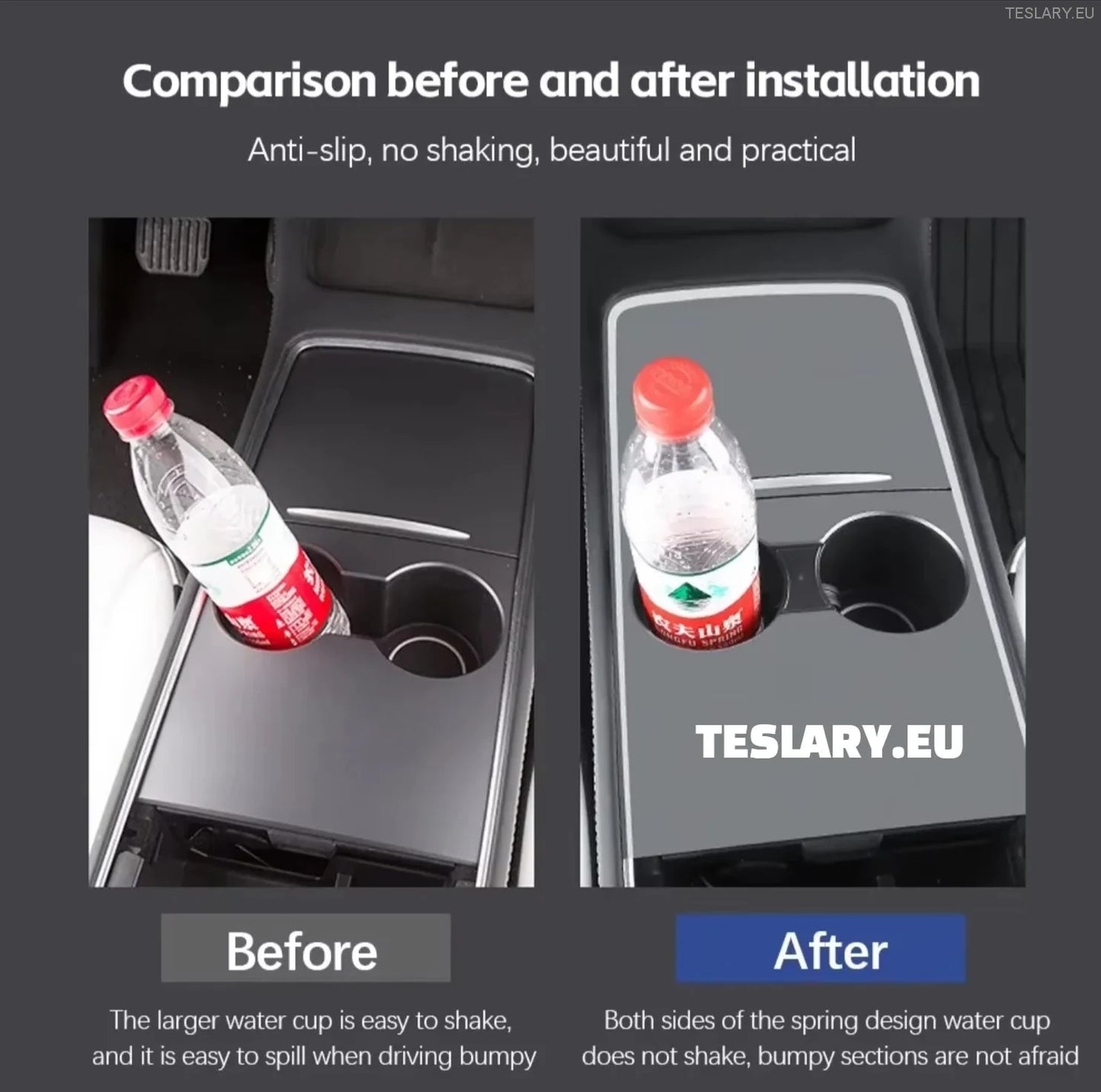 Tesla Model 3/Y Center Console Cup Holder Limiter for å stoppe søl