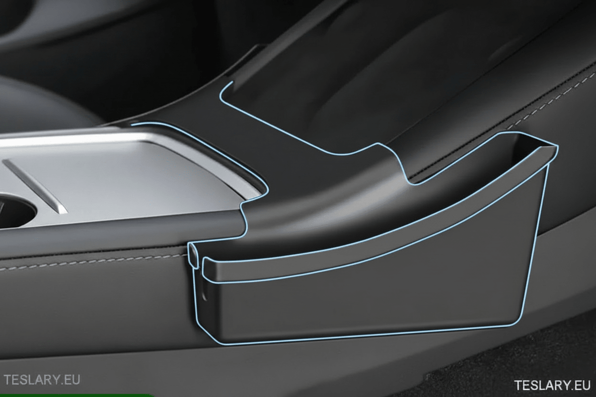 Tesla Model 3 / Y Centre Console Organiser for Passenger & Driver Side Storage - TESLARY Tesla Shop Accessories Europe Nederlands Dublin Cork Ireland Deutschland Espana Alicante France Italia