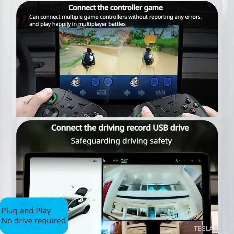 Tesla Model 3 / Y Glove Box USB Hub & Docking Station ( LEFT HAND DRIVE ONLY ) - TESLARY Tesla Shop Accessories Europe Nederlands Ireland Deutschland Espana Alicante France Italia