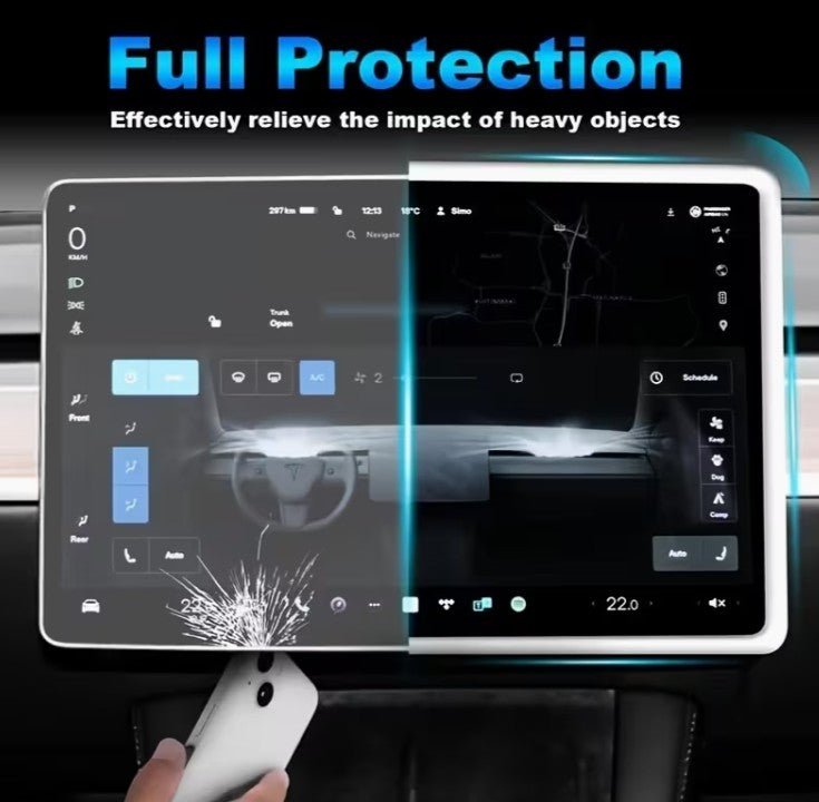 Tesla Model 3 / Y , Highland and Juniper Central Screen Silicon Edge Protector for 15" and 16" Screens - TESLARY Buy Tesla Shop Accessories Europe Nederlands Dublin Cork Ireland Deutschland Espana Iceland Finland France Italia