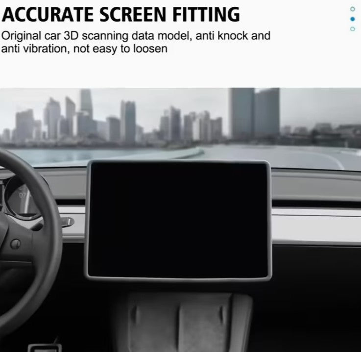 Tesla Model 3 / Y , Highland and Juniper Central Screen Silicon Edge Protector for 15" and 16" Screens - TESLARY Buy Tesla Shop Accessories Europe Nederlands Dublin Cork Ireland Deutschland Espana Iceland Finland France Italia