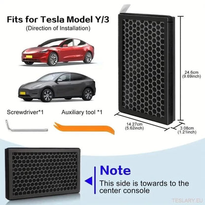 Tesla Model 3 / Y Passenger Air Filter Replacement Kit ( Both Filters ) - TESLARY Tesla Shop Accessories Europe Nederlands Dublin Cork Ireland Deutschland Espana Alicante France Italia