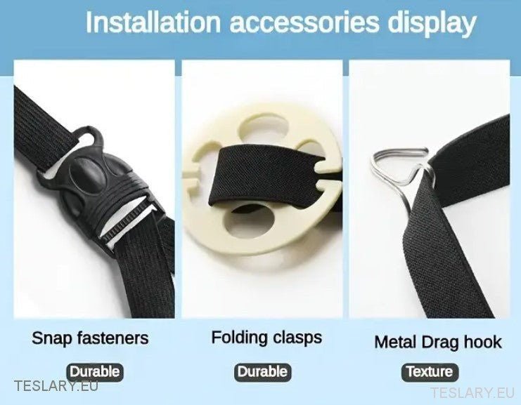 Tesla Model 3 / Y / S Cooling Seat Covers in Black Breathable Fabric - TESLARY Tesla Shop Accessories Europe Nederlands Dublin Cork Ireland Deutschland Espana Alicante France Italia