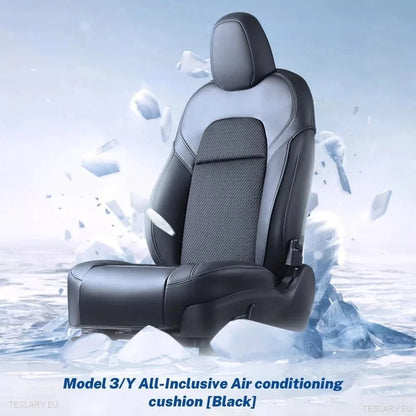 Tesla Model 3 / Y Ventilated Seat Cover(s) in Black or White PU Leather ( 1 Piece ) - TESLARY Tesla Shop Accessories Europe Nederlands Dublin Cork Ireland Deutschland Espana Alicante France Italia