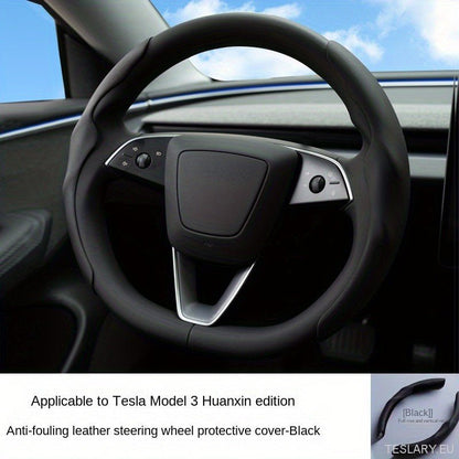 Tesla Model 3 / YUltra - Thin Steering Wheel Cover - TESLARY Tesla Shop Accessories Europe Nederlands Dublin Cork Ireland Deutschland Espana Alicante France Italia