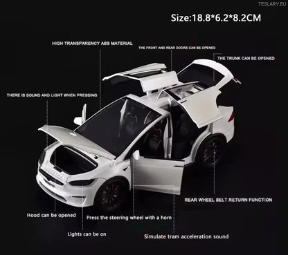 Tesla Model Model X 1:24 Skalamodell Uoffisiell versjon