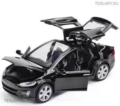 Tesla Model Model X 1:32 uoffisiell versjon svart, rød eller hvit
