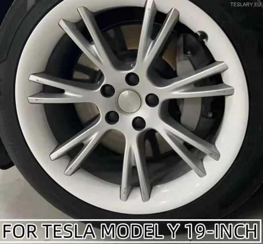 Tesla Model Y 19" Gemini Beskyttende Felgdeksel (Sølv)