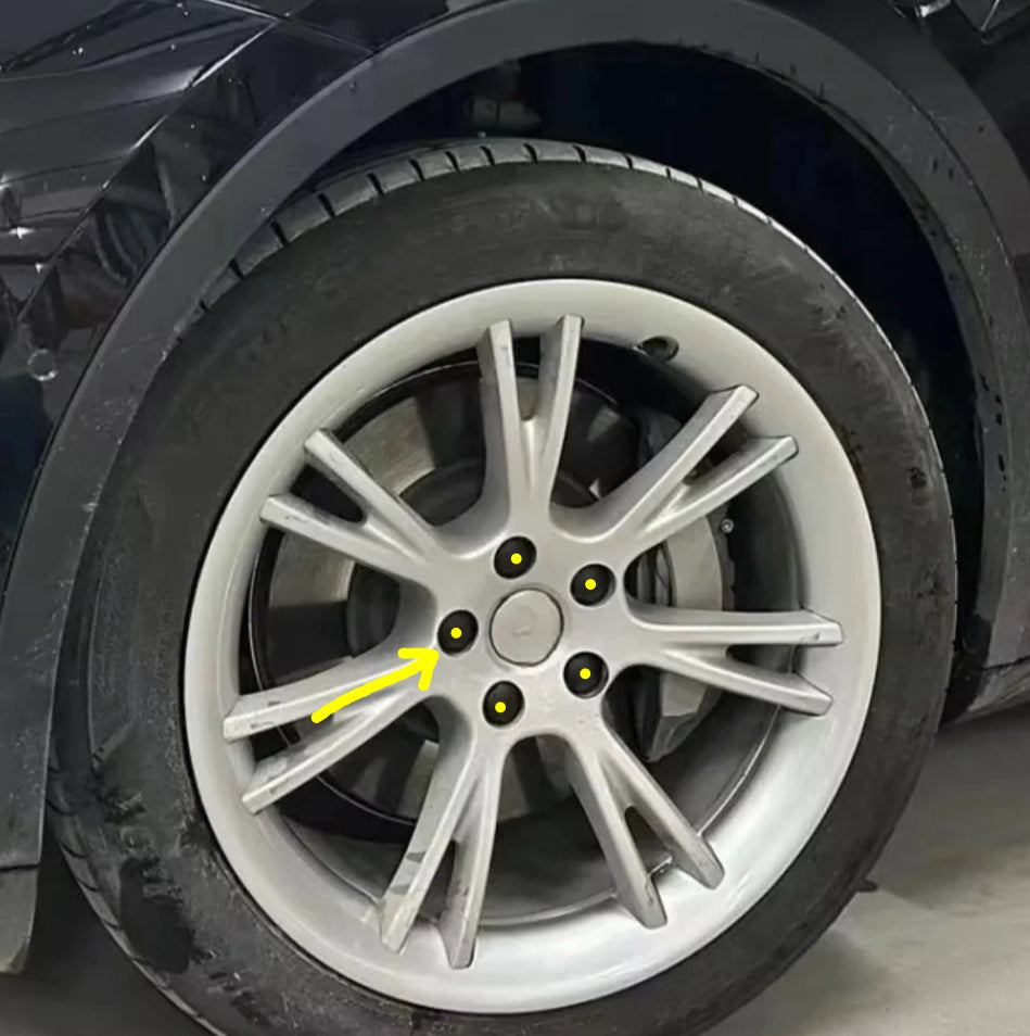 Legeringshjul Antitheft lugnøtter egnet for Tesla 3 y s x modeller