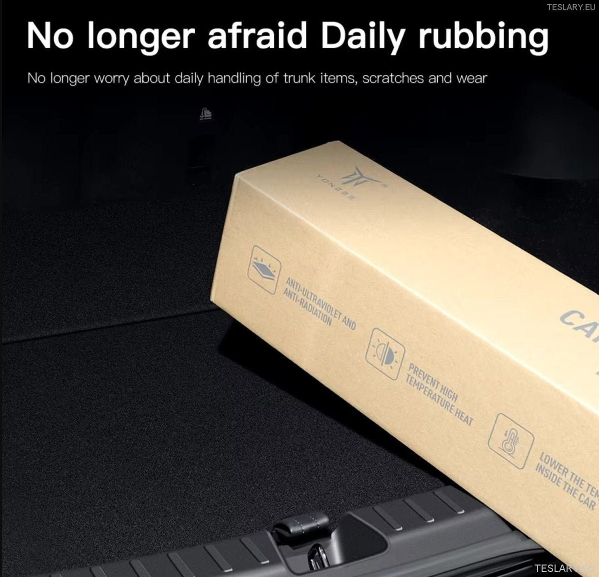 Tesla Model Y 2021 - 2024 TPE Trunk Protector Guard - TESLARY Tesla Shop Accessories Europe Nederlands Dublin Cork Ireland Deutschland Espana Alicante France Italia
