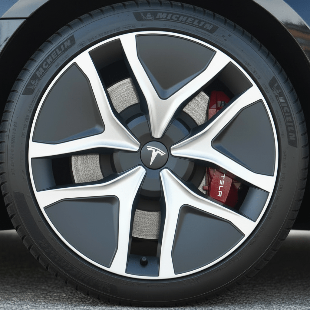 Tesla Model Y+ Juniper Spider Style Black & Silver 19" Wheel Covers - TESLARY Tesla Shop Accessories Europe Nederlands Dublin Cork Ireland Deutschland Espana Alicante France Italia