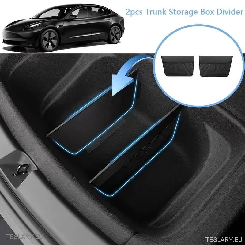 Tesla Model Y Trunk Organiser ( Dividers ) - Tesla Shop Europe - TESLARY.IE Ireland - France boutique- Deutschland Geschäft- España comercio - Nederland winkel- TESLARY.IE