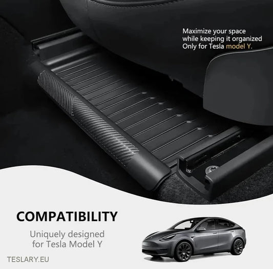 Tesla Model y Undersateat Tray Organizer With Privacy Lid