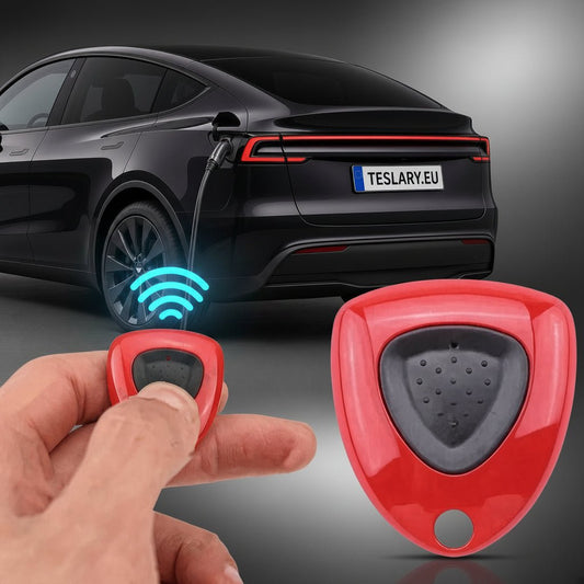 TESLARY.EU TESLA ACCESSORIES SHOP FOR EUROPE AND IRELAND - 433MHZ REMOTE CONTROL BUTTON TO OPEN EV CHARGING PORT - BUY FROM TESLARY.EU