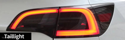TPU Bakre svart fargetone for Tesla Model 3, Y & Highland