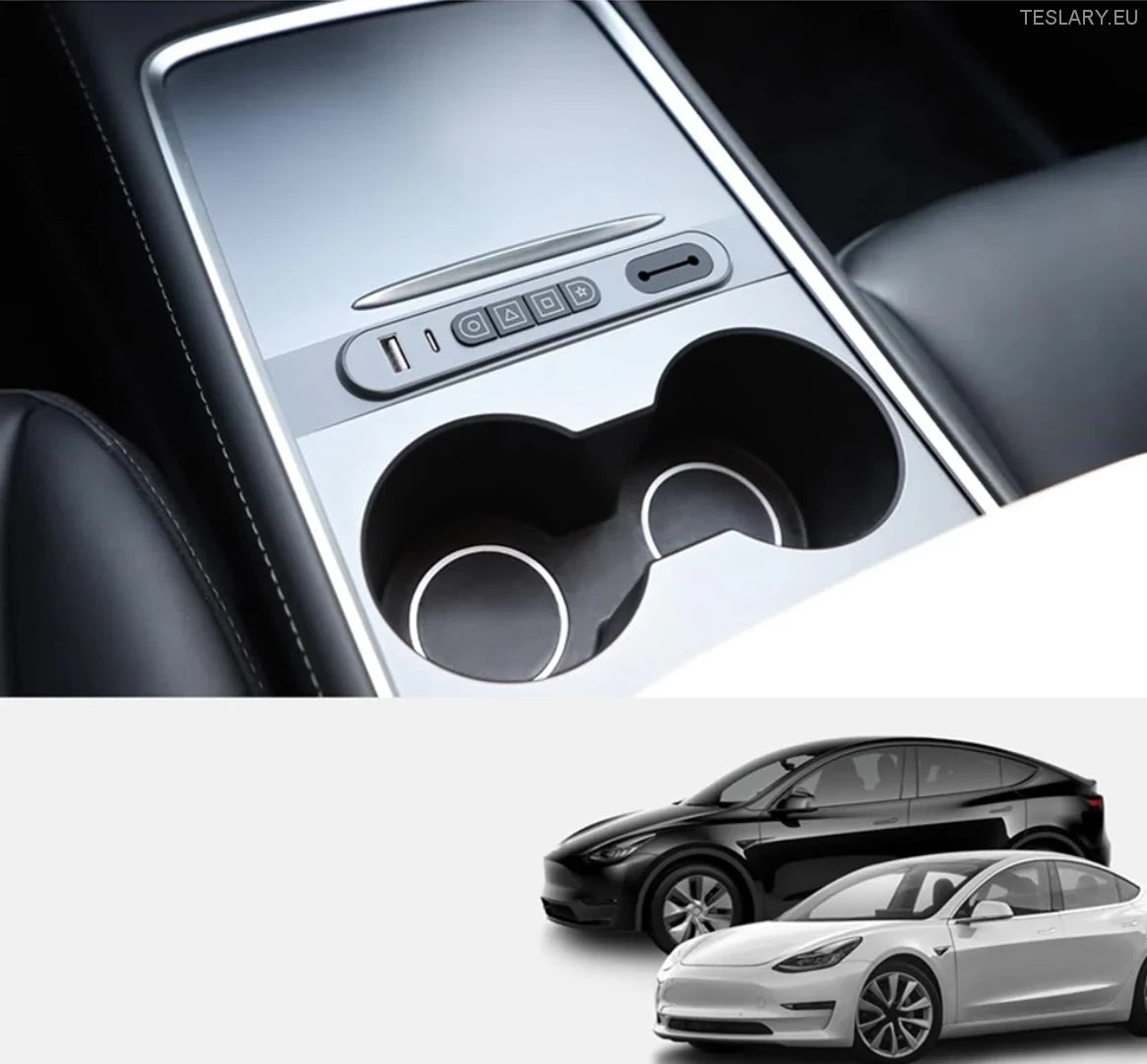 USB Expansion Hub med fysiske knappekontroller for Tesla Model 3/Y