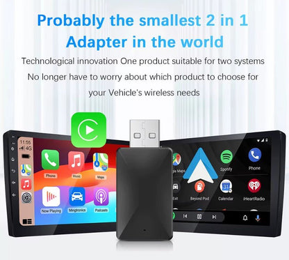 Wireless CarPlay Android Auto Smart Dongle for All Cars - TESLARY Tesla Shop Accessories Europe Nederlands Dublin Cork Ireland Deutschland Espana Alicante France Italia